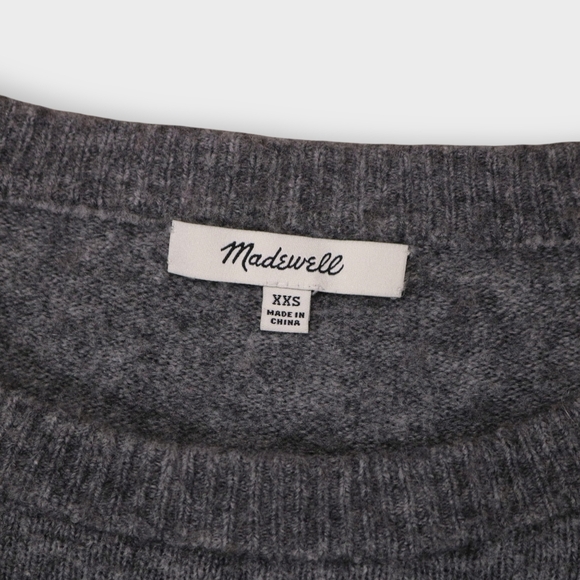 Madewell Heart Dot Balloon-Sleeve Pullover Alpaca Wool Sweater Womens Size XXS - Picture 5 of 13